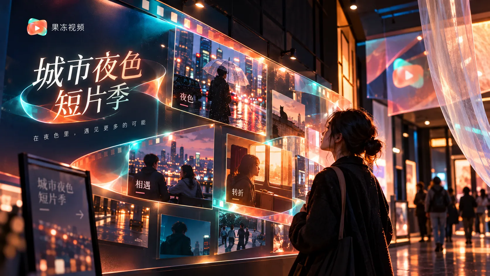 呈现影像光影与构图关系的画面